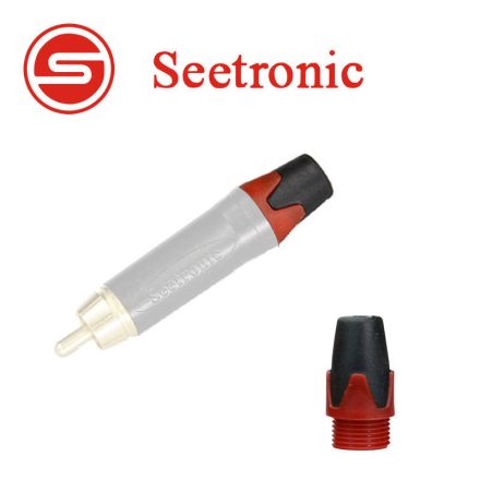 Seetronic boots for ST380 (red) Piros törésgátló, Seetronic RCA csatlakozó