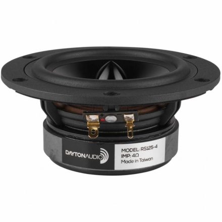 Dayton Audio RS125-4 5" Reference Woofer 4 Ohm. Black alu. cone