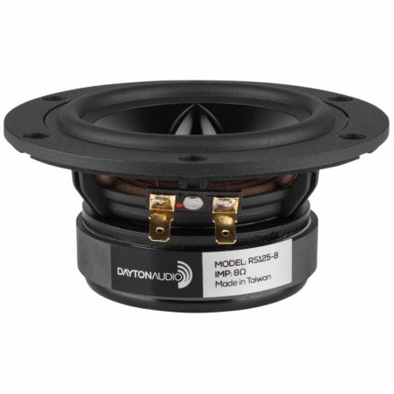 Dayton Audio RS125-8 5" Reference Woofer 8 Ohm. Black alu. cone