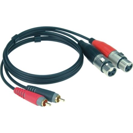 XLR-RCA dupla kábel, 1 m 