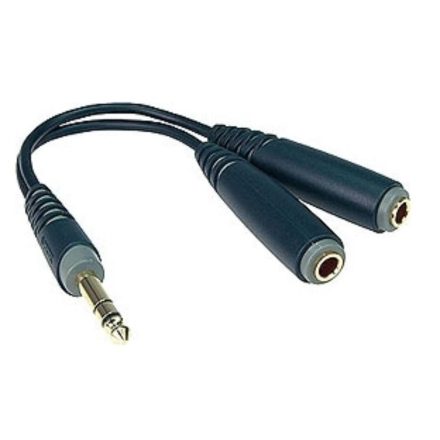 Y adapter kábel, JACK-JACK, 0,2 m 