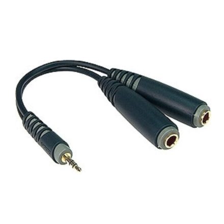 Y adapter kábel, JACK-JACK, 0,2 m 