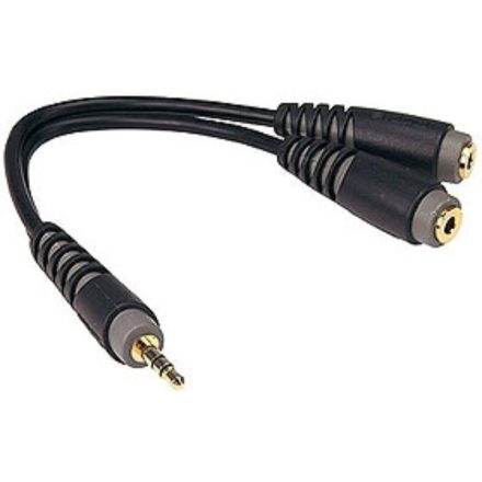 Y adapter kábel, JACK-JACK, 0,2 m 