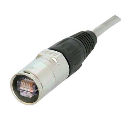 Neutrik NE8MC1 EtherCON lengő XLR nikkel ház, RJ45 csatlakozóhoz, 5-8 mm átmérőjű kábelre szerelhető (csak védőház, az RJ45 csatlakozót nem tartalmazza)